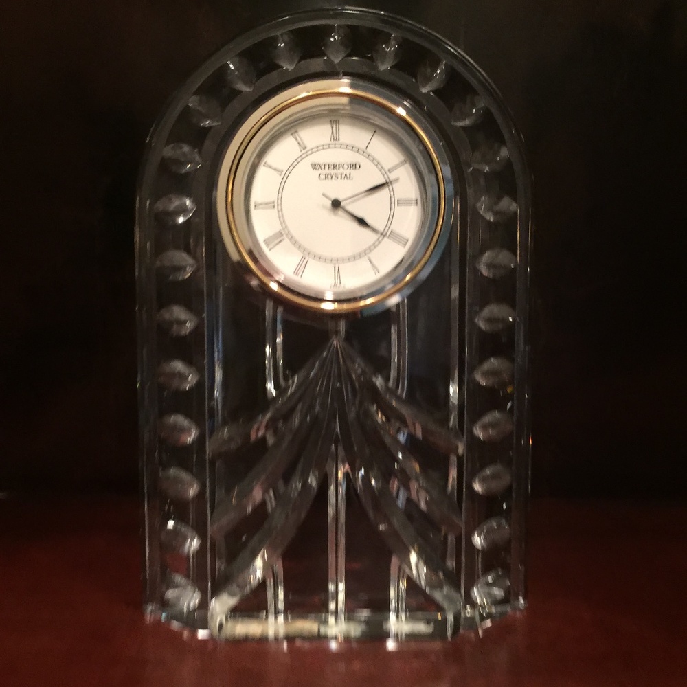 Waterford Crystal Large Decco Clock NWOT